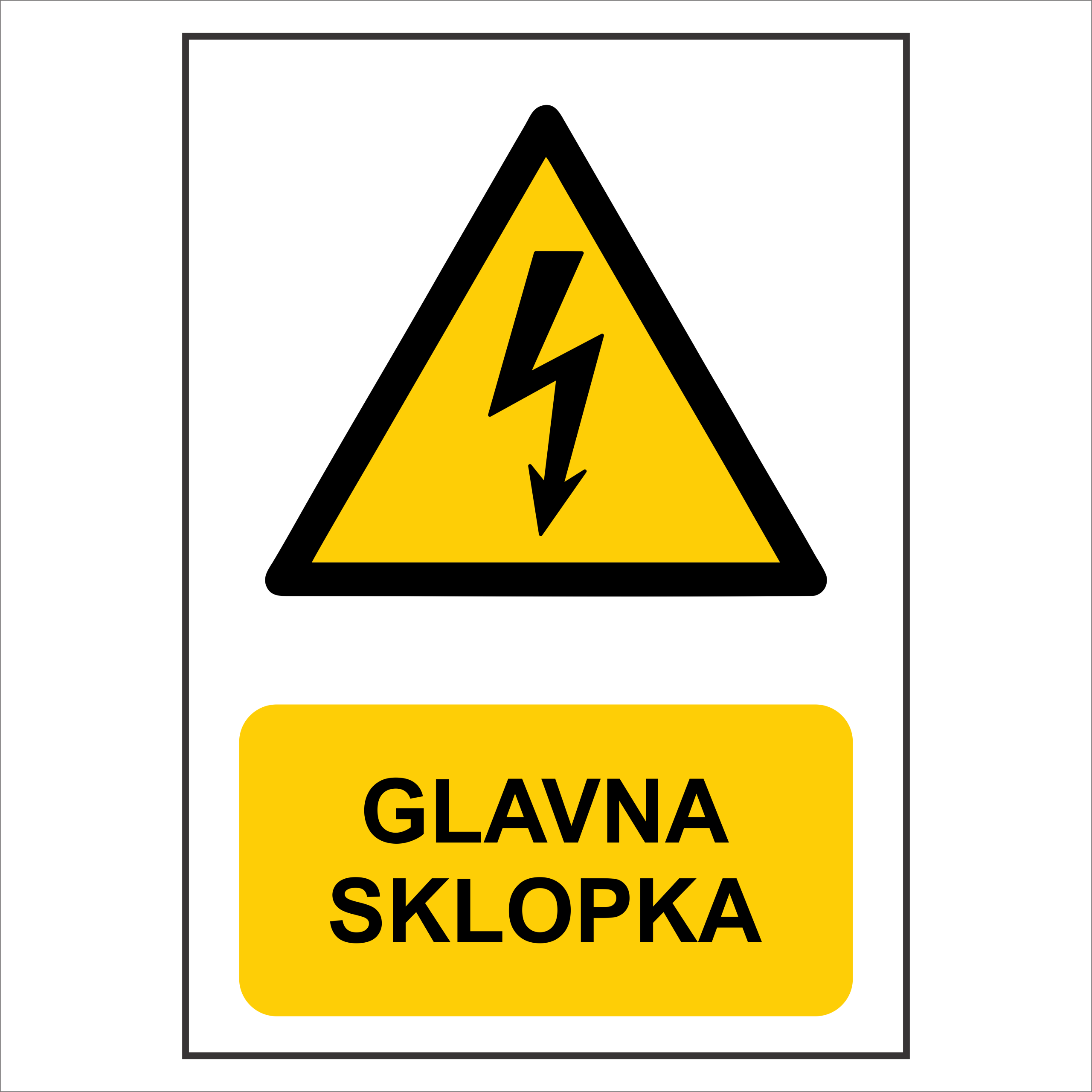 Znak glavna sklopka