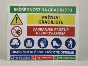 Gradilišni znakovi – zbirni znakovi za gradilište