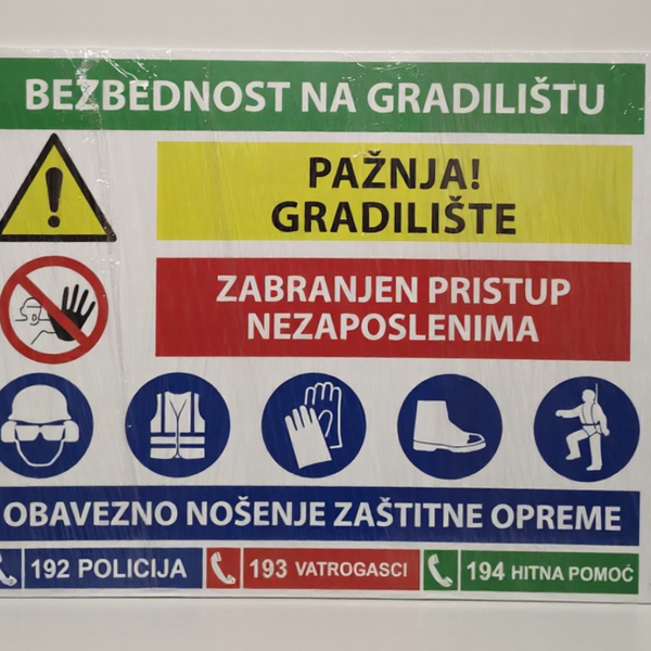Gradilišni znakovi – zbirni znakovi za gradilište